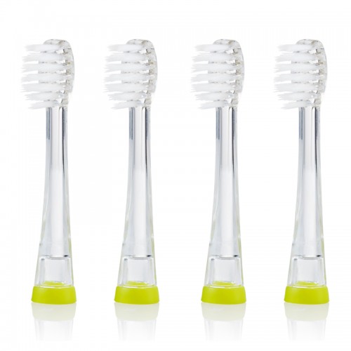 Brush-Baby KidzSonic Replacement Brush Heads 3-6yrs (4pcs) - Compatible with KidzSonic or WildOnes Electric Toothbrush
